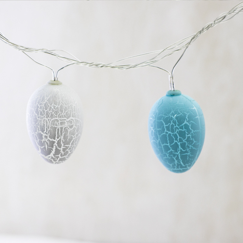 Manufacturers direct selling led lights Christmas crack egg small pendant Christmas lights string accessories tree lights resurrection eggs