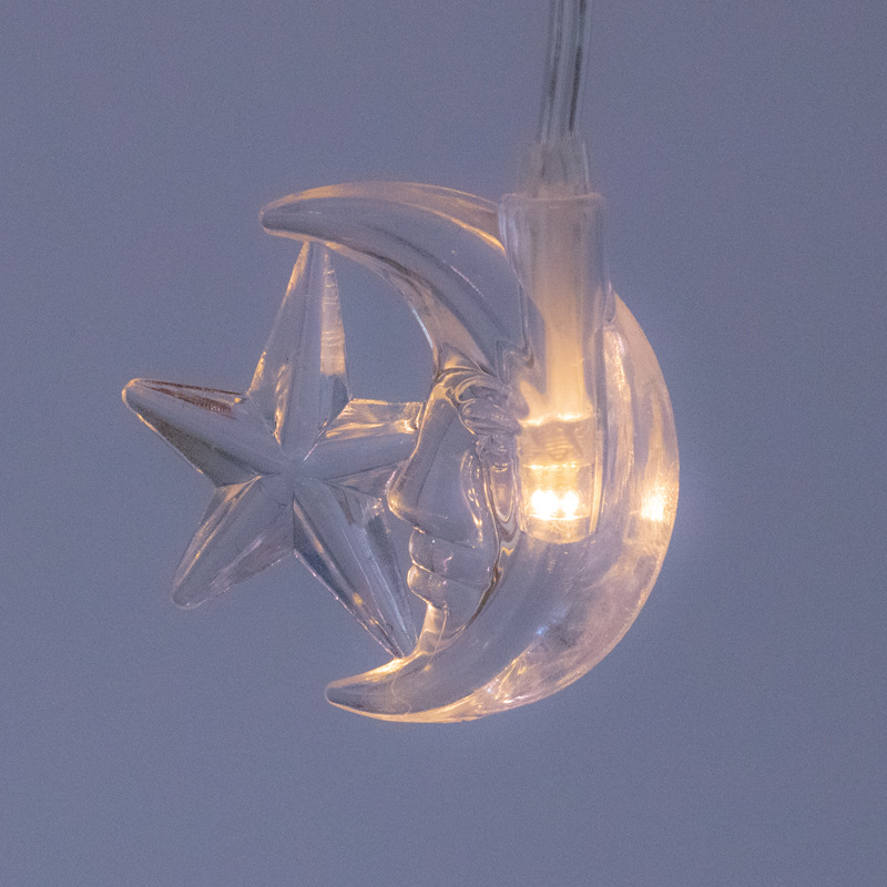 Manufacturers direct LED lights star Christmas lights string stars hold the moon holiday lights outdoor string lights