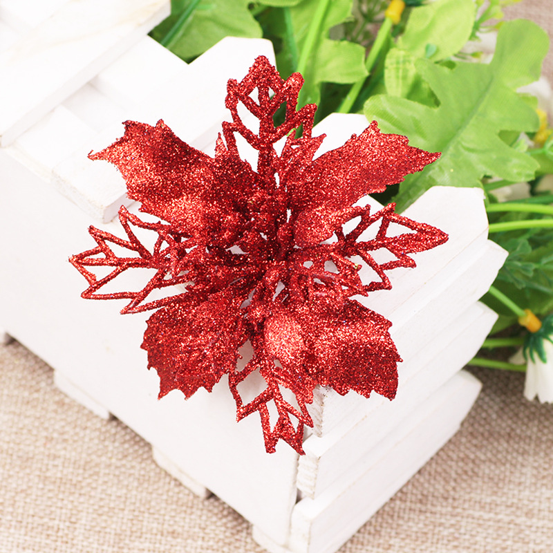 Hollow Flower Plastic Sticky Powder Flower Multi-Color Optional Christmas Garland Decoration Supplies Christmas flower Hollow Flower Plastic Sticky Powder Flower Multi-Color Optional Christmas Garland Decoration Supplies Christmas flower