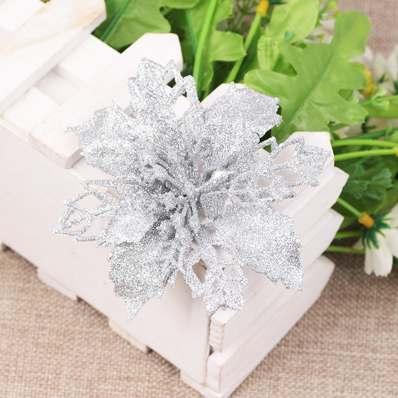 Hollow Flower Plastic Sticky Powder Flower Multi-Color Optional Christmas Garland Decoration Supplies Christmas flower Hollow Flower Plastic Sticky Powder Flower Multi-Color Optional Christmas Garland Decoration Supplies Christmas flower