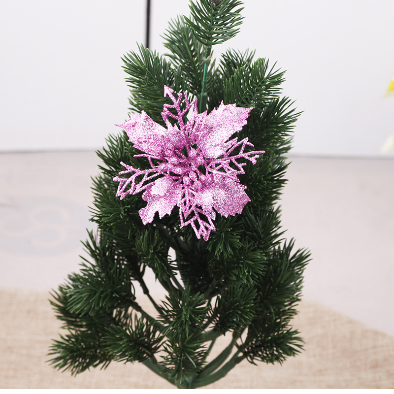 Hollow Flower Plastic Sticky Powder Flower Multi-Color Optional Christmas Garland Decoration Supplies Christmas flower Hollow Flower Plastic Sticky Powder Flower Multi-Color Optional Christmas Garland Decoration Supplies Christmas flower