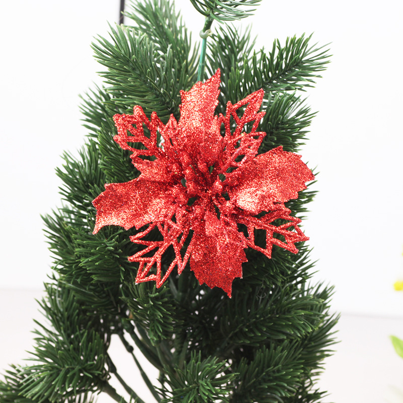 Hollow Flower Plastic Sticky Powder Flower Multi-Color Optional Christmas Garland Decoration Supplies Christmas flower Hollow Flower Plastic Sticky Powder Flower Multi-Color Optional Christmas Garland Decoration Supplies Christmas flower
