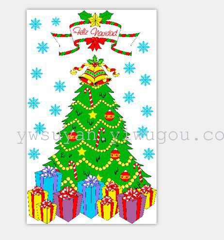 Velvet border printing, Christmas flower tea towel, dishcloth