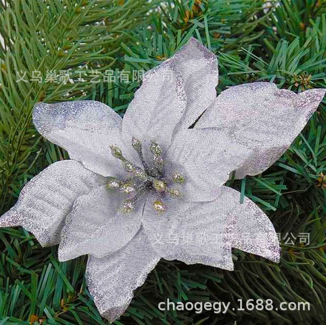 Christmas Decorations 13cm Three-Layer Gold Powder Edge Christmas Flower Christmas Tree Garland Accessories Artificial Flower Factory Wholesale Christmas Decorations 13cm Three-Layer Gold Powder Edge Christmas Flower Christmas Tree Garland Accessories Artificial Flower Factory Wholesale