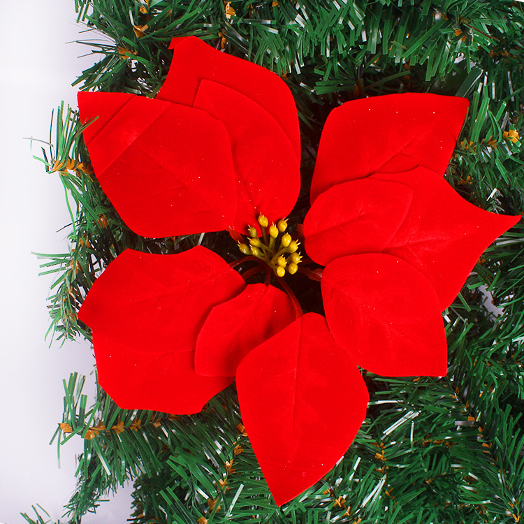 Christmas Flower Christmas Tree Decorative Flower Christmas Red Christmas Rattan Red Layout Flower Holiday Decoration Christmas Flower Christmas Tree Decorative Flower Christmas Red Christmas Rattan Red Layout Flower Holiday Decoration