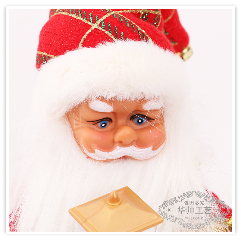 Christmas Christmas Gift Truncheon Bell Santa Claus Toy Electric Santa Claus Cross-Border AliExpress Wholesale