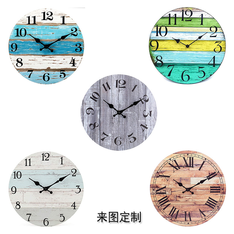 Cross-Border Spot Wall Clock/Home Clock/Digital Creative Clocks/round Wall Clocks Manufacturer&#039;s Clock