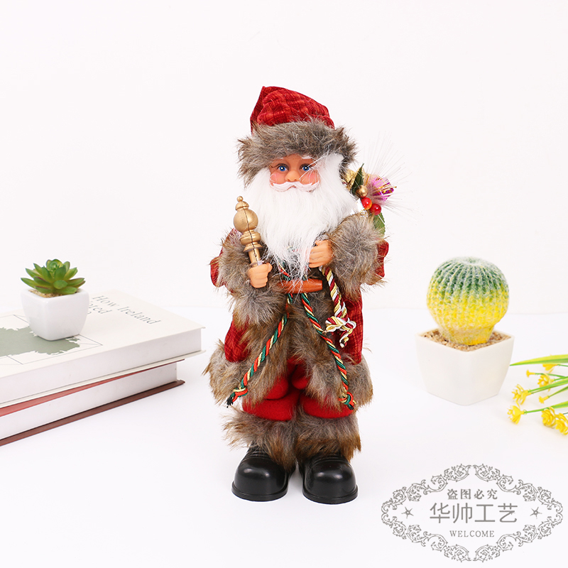 2021 New Electric Santa Claus Music Dancing Doll Decoration Ornaments Christmas Holiday Gift Exclusive for Cross-Border