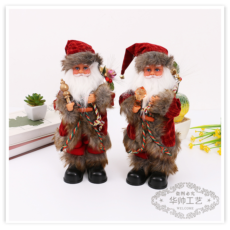 2021 New Electric Santa Claus Music Dancing Doll Decoration Ornaments Christmas Holiday Gift Exclusive for Cross-Border