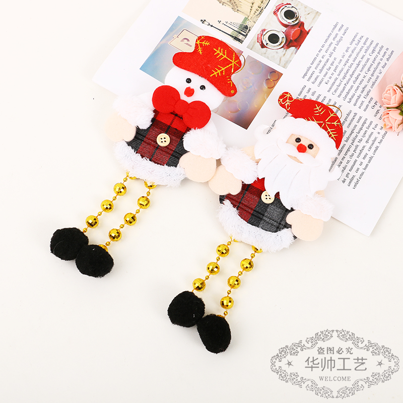Santa Claus Door Hanging Ins Door Decoration Bedroom Mall Scene Layout Wall Hanging Festival Decorations Pendant Elk Ornaments