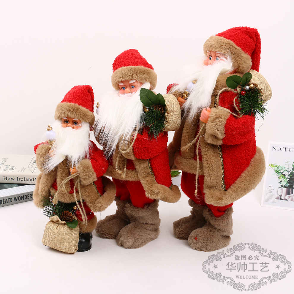 Christmas Gift Creative Electric Santa Claus Christmas Gifts for Children Christmas Decorations Scene Arrangement Decoration