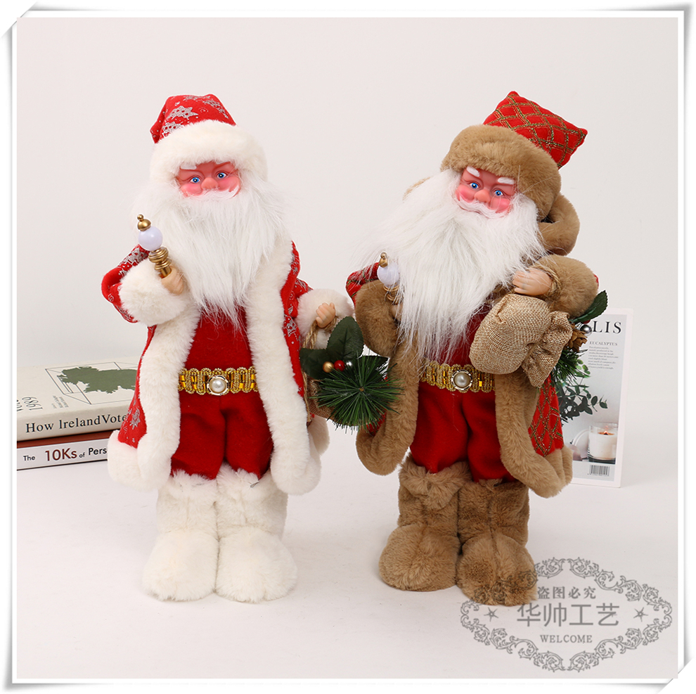 Christmas Toy Santa Claus Small Ornaments Figurine Doll Children's Gift Multi-Shape Factory Direct Sales