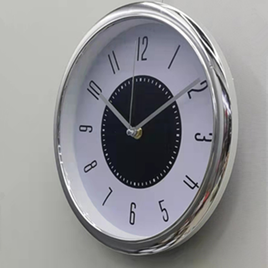 Simple Wall Clocks round Plastic Wall Clock 10-Inch 25cm Electroplating Clock Printable Logo Clock Dial Clock Wholesale Simple Wall Clocks round Plastic Wall Clock 10-Inch 25cm Electroplating Clock Printable Logo Clock Dial Clock Wholesale