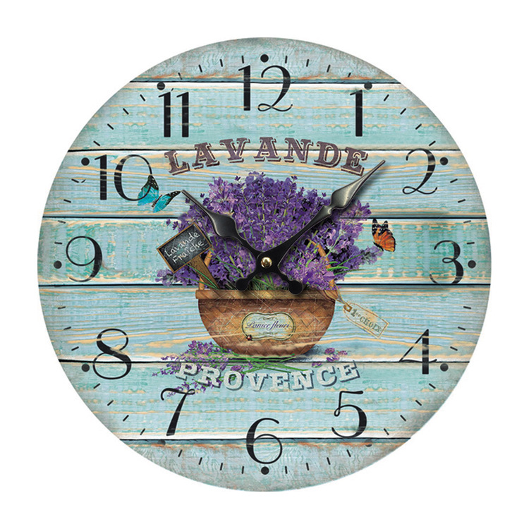 Picture Making Wall Clock Creative Lavender round Wooden Clock Fashion Modern Quartz Wall Clocks Hot Sale Picture Making Wall Clock Creative Lavender round Wooden Clock Fashion Modern Quartz Wall Clocks Hot Sale