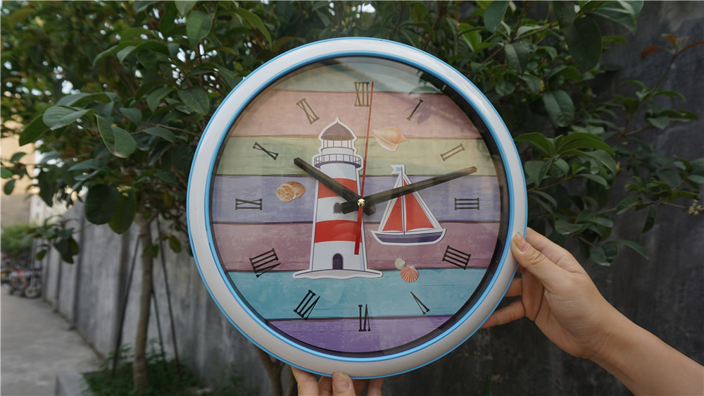 Mediterranean Wall Clock Plastic Fashion Retro Wall Clock Creative Clocks Mediterranean Style Decoration Noiseless Hanging Clock Mediterranean Wall Clock Plastic Fashion Retro Wall Clock Creative Clocks Mediterranean Style Decoration Noiseless Hanging Clock