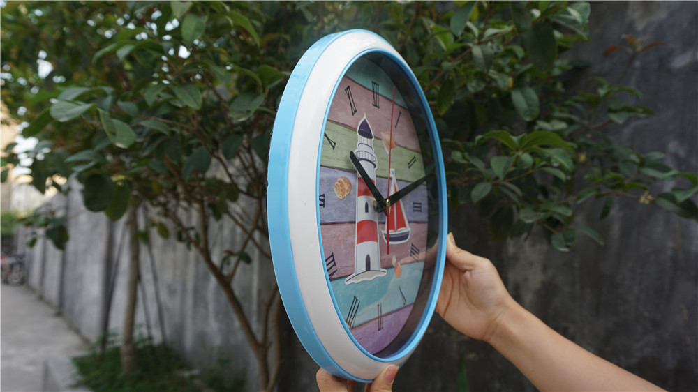 Mediterranean Wall Clock Plastic Fashion Retro Wall Clock Creative Clocks Mediterranean Style Decoration Noiseless Hanging Clock Mediterranean Wall Clock Plastic Fashion Retro Wall Clock Creative Clocks Mediterranean Style Decoration Noiseless Hanging Clock