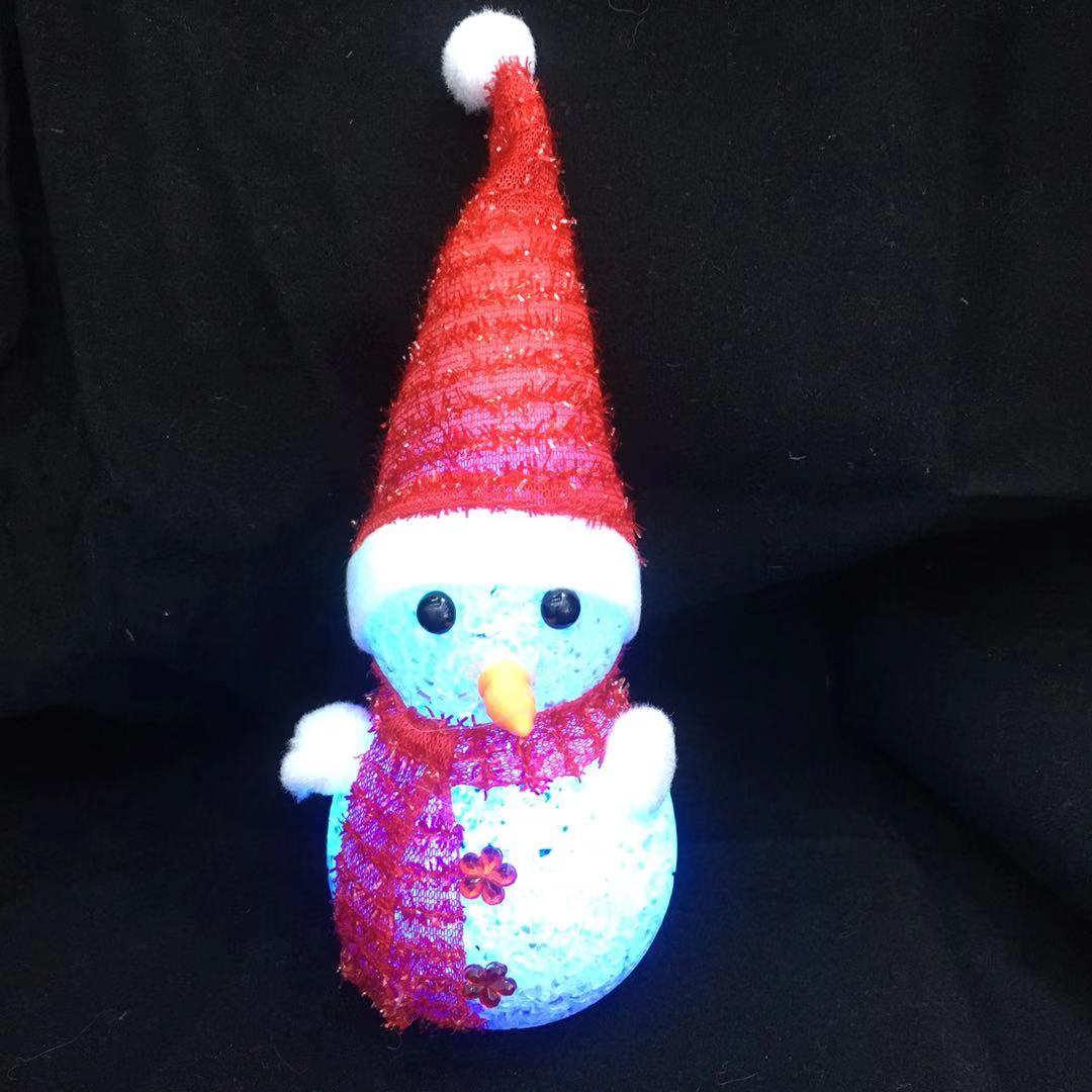 Christmas Colorful Snowman Small Night Lamp Christmas Gift Decorations Factory Direct Sales Foreign Trade Domestic Sales Wholesale Gifts