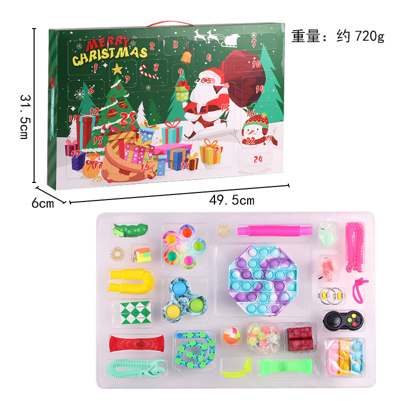 Decompression Decompression Christmas Blind Box 24 Days Countdown Coming Day Christmas Gift Deratization Pioneer Gift Set Decompression Decompression Christmas Blind Box 24 Days Countdown Coming Day Christmas Gift Deratization Pioneer Gift Set
