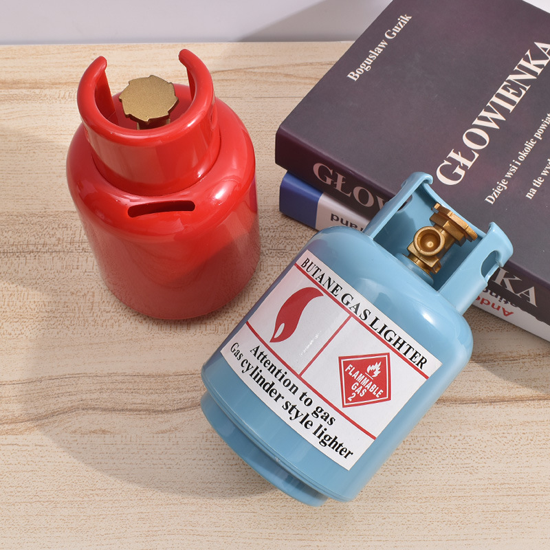 Children&#039;s Christmas Gift Exquisite Small Gift Creative Home Decoration Gas Bottle Savings Bank Gas Bucket Coin Bank