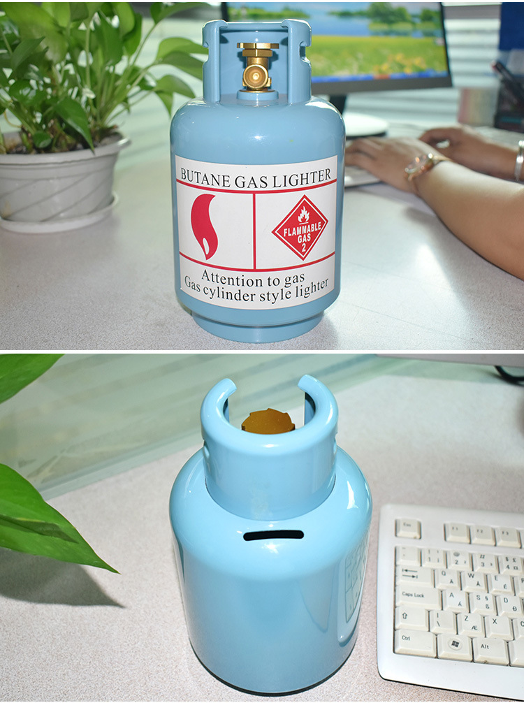 Children's Christmas Gift Exquisite Small Gift Creative Home Decoration Gas Bottle Savings Bank Gas Bucket Coin Bank
