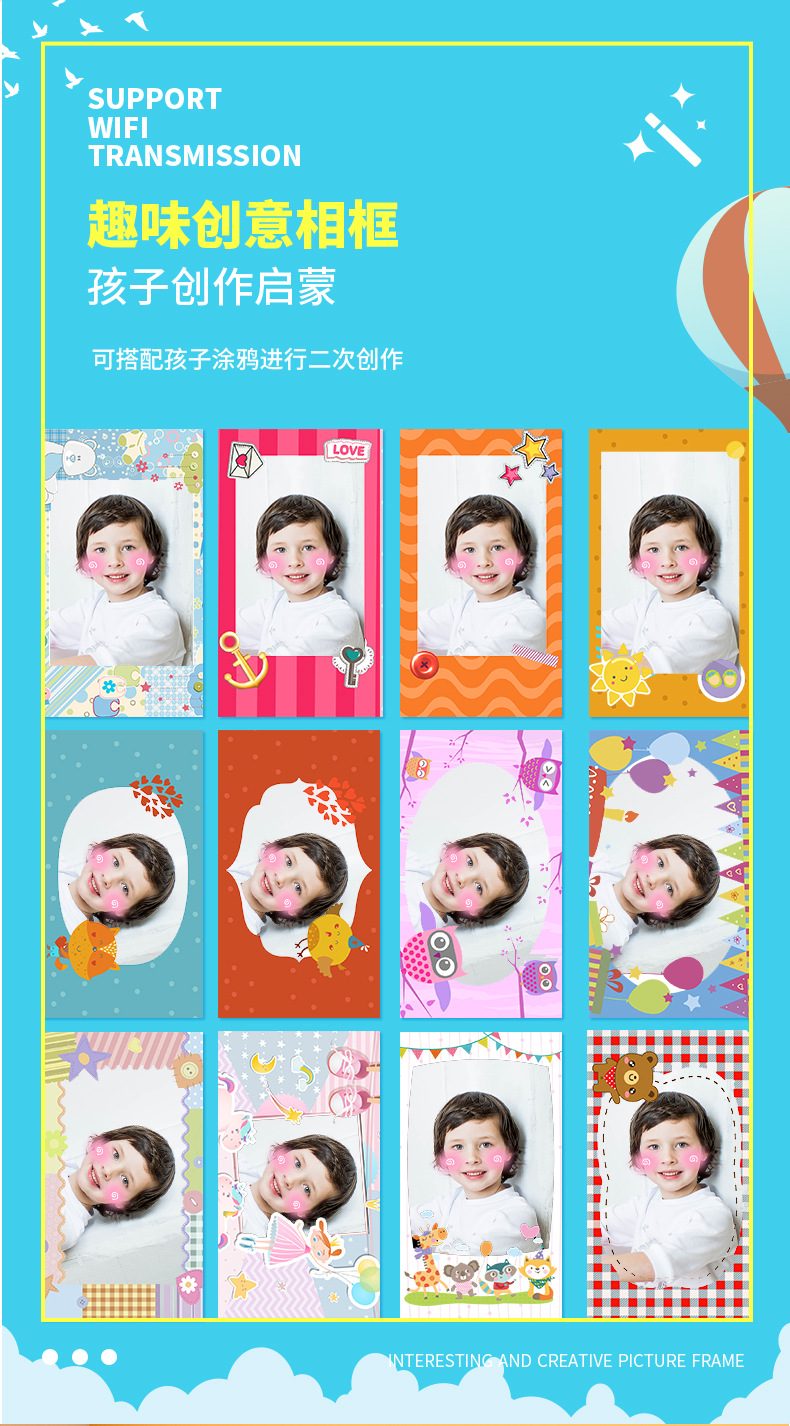 Polaroid Children's Cute Toy Camera Photo Printing Sticker Polaroid Camera Christmas Birthday Gift Polaroid Children's Cute Toy Camera Photo Printing Sticker Polaroid Camera Christmas Birthday Gift