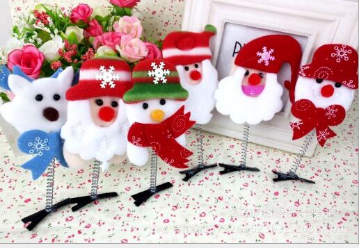 Spring hairpin Christmas Mini Christmas Hat STEREO BB clip hair ornament Korea baby hairpin
