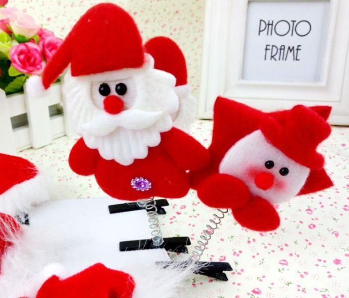 Spring hairpin Christmas Mini Christmas Hat STEREO BB clip hair ornament Korea baby hairpin Spring hairpin Christmas Mini Christmas Hat STEREO BB clip hair ornament Korea baby hairpin