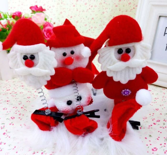 Spring hairpin Christmas Mini Christmas Hat STEREO BB clip hair ornament Korea baby hairpin Spring hairpin Christmas Mini Christmas Hat STEREO BB clip hair ornament Korea baby hairpin