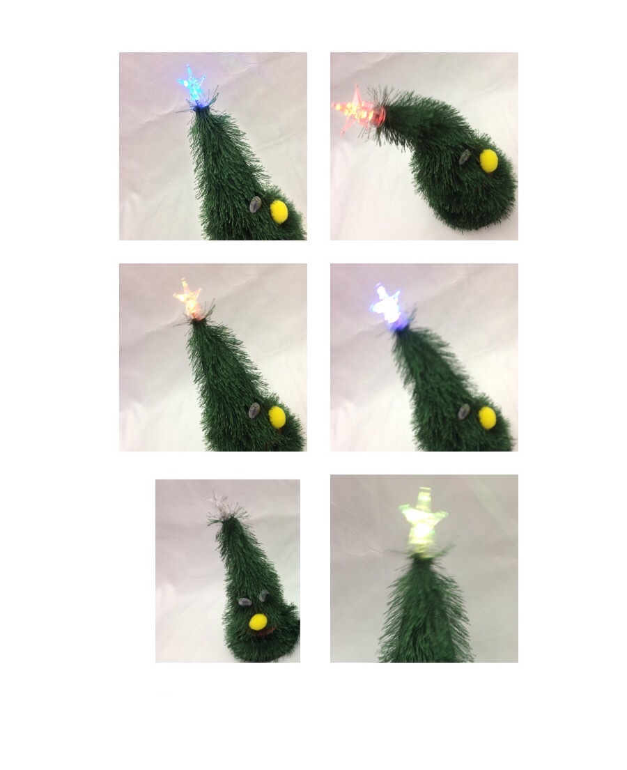 Christmas Tree Christmas Holiday Decorations Swing Action Mouth Move Battery Belt Music Christmas Hat Tree