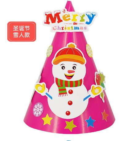 Christmas Hat Children DIY Paper Cartoon Hat Kindergarten Christmas Hat Children DIY Paper Cartoon Hat Kindergarten