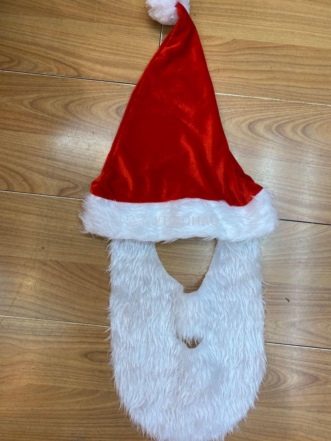 Christmas Dress up Christmas Hat High Quality Short Plush Children Adult Santa Claus Holiday Gift Factory Direct Sales