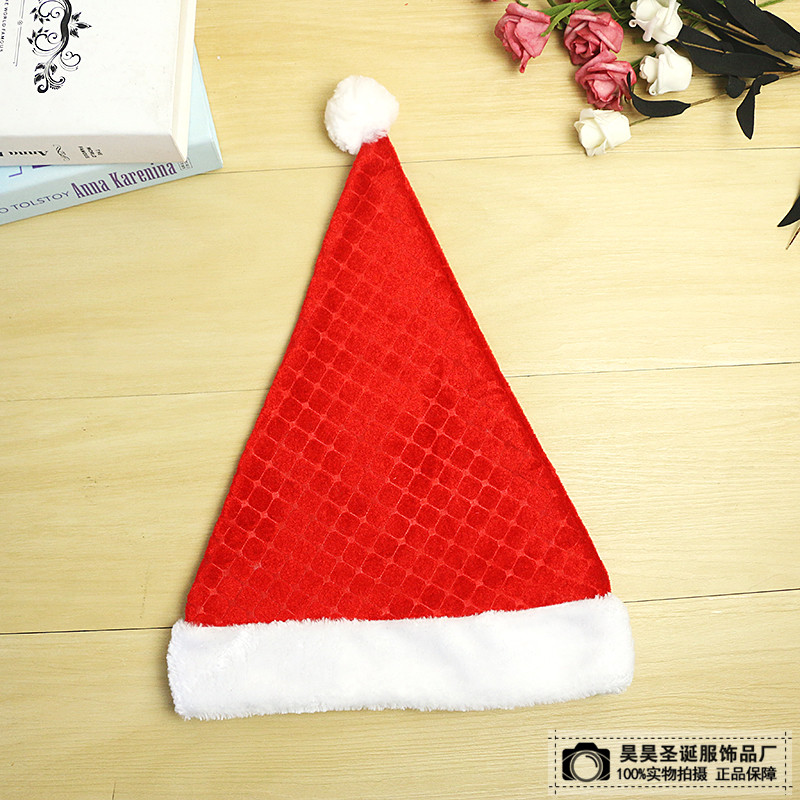 Christmas Dress up Christmas Hat High Quality Non-Woven Children Adult Santa Claus Holiday Gift