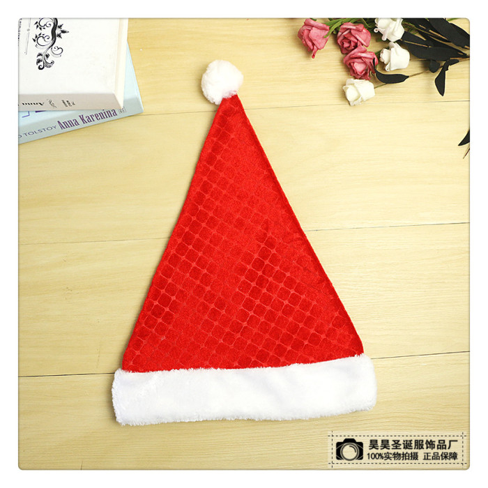 Christmas Dress up Christmas Hat High Quality Non-Woven Children Adult Santa Claus Holiday Gift Christmas Dress up Christmas Hat High Quality Non-Woven Children Adult Santa Claus Holiday Gift