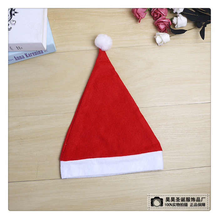 Christmas Dress up Christmas Hat High Quality Non-Woven Children Adult Santa Claus Holiday Gift Christmas Dress up Christmas Hat High Quality Non-Woven Children Adult Santa Claus Holiday Gift