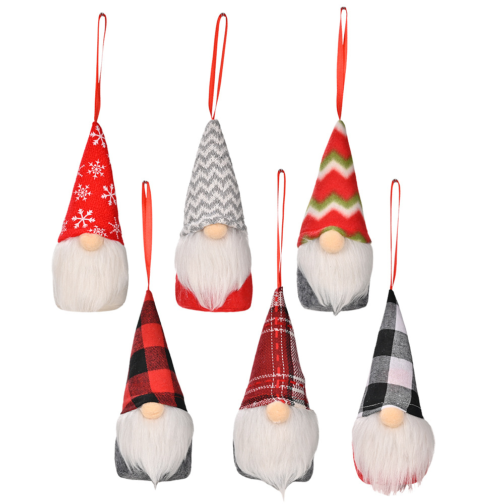 Cross-Border New Christmas Decoration Christmas Knitted Pendant with Lights Christmas Tree Ornaments Home Shopping Mall Holiday Decorations