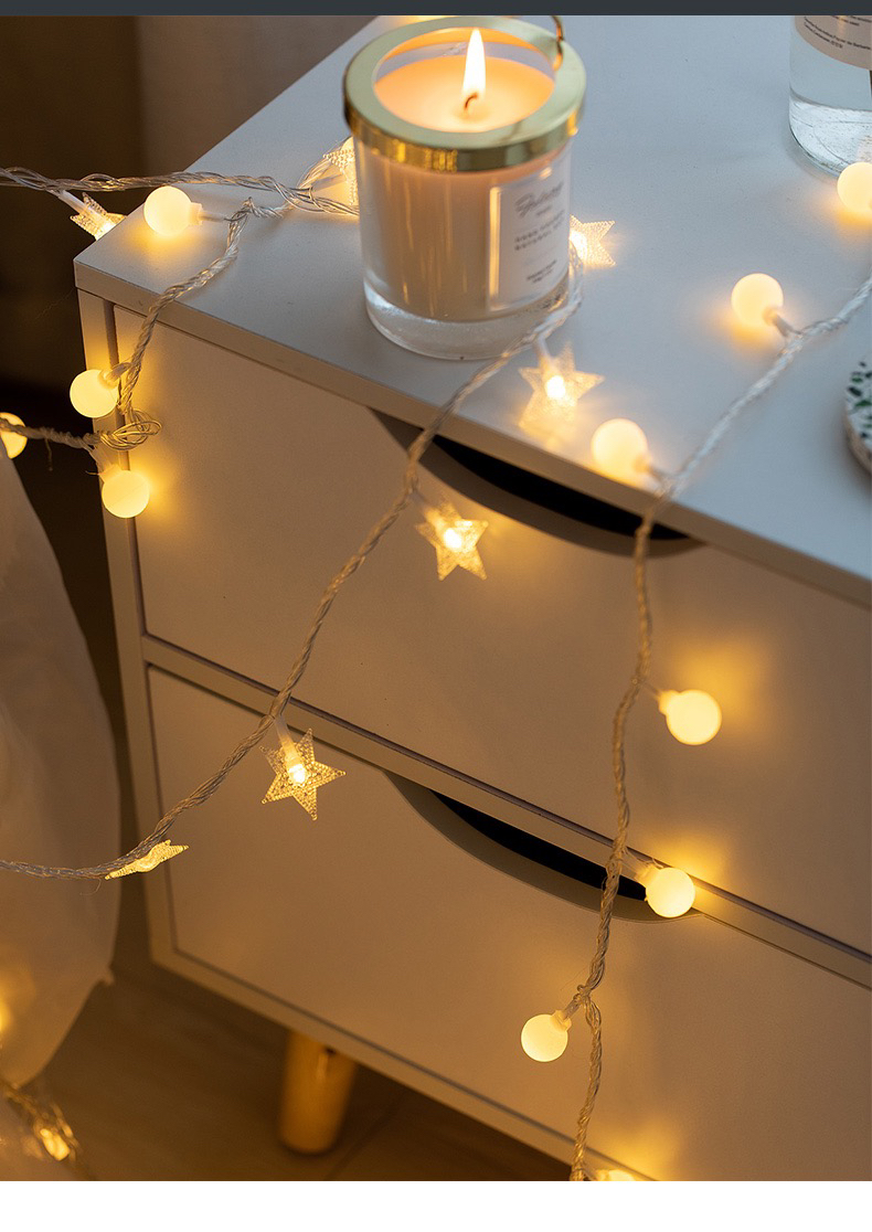 LED String Lamp Lighting Chain Christmas Lights Holiday Lights Decorative Lights Net Red Light Star Moon Snowflake Christmas Tree