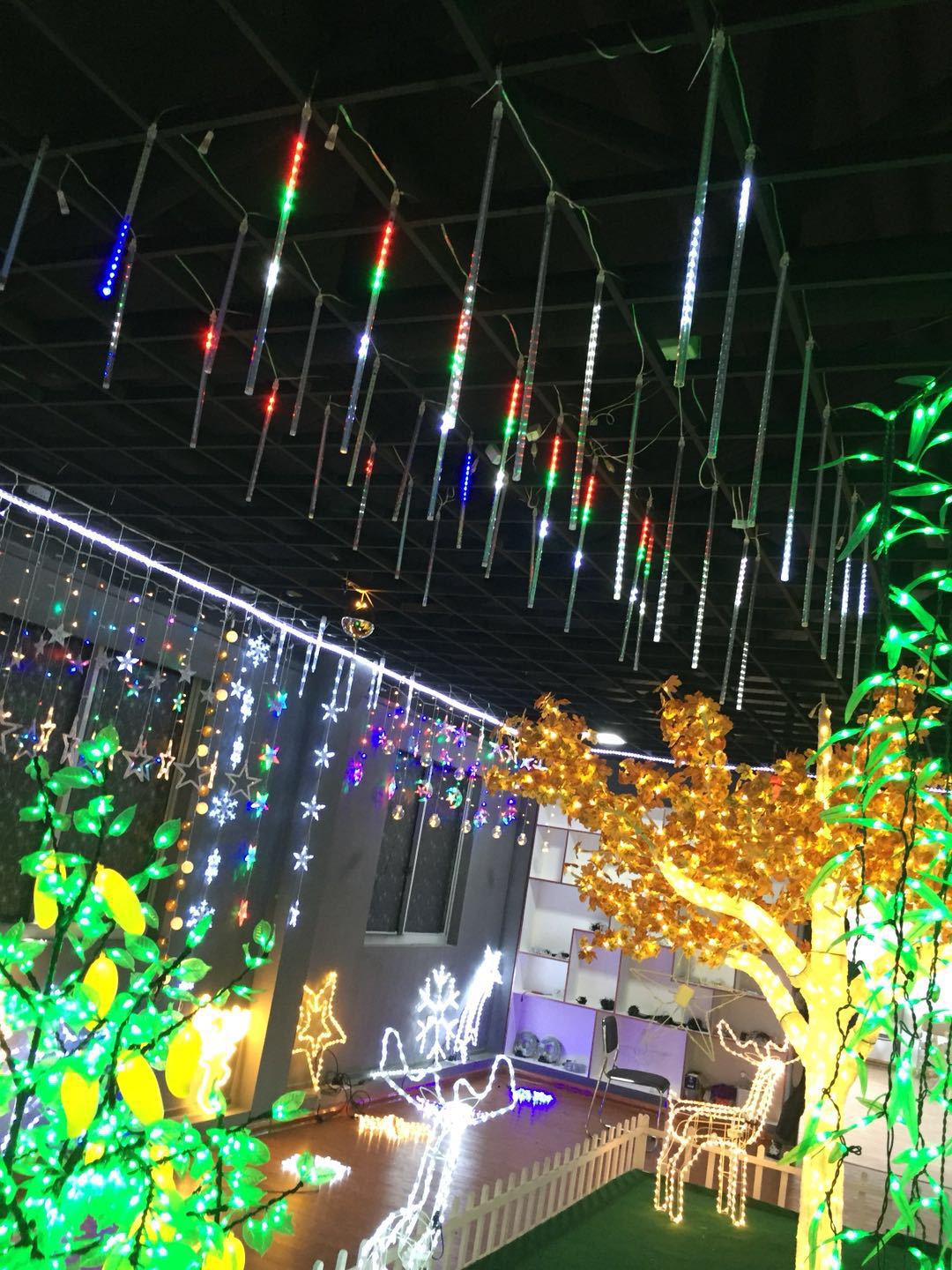 Led Meteor Shower Lights Wholesale Real Rainproof Hanging Tree Patch Ice Bar Tube Lights Christmas Decoration Factory Direct Supply