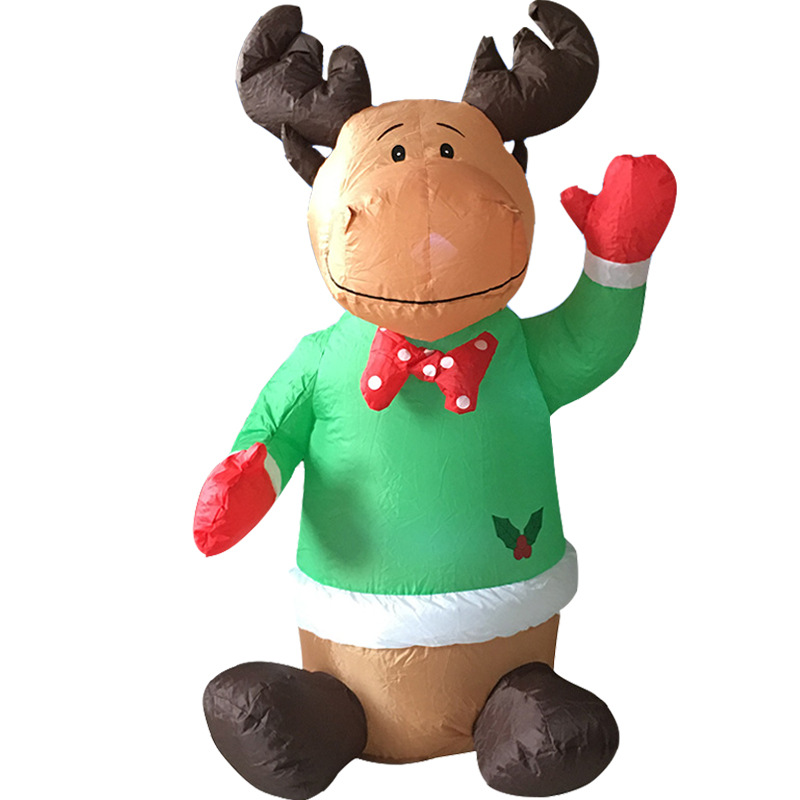 Special Christmas Decorations Christmas Elk Dress up Inflatable Model Inflatable Props Shopping Mall Store Scene Layout
