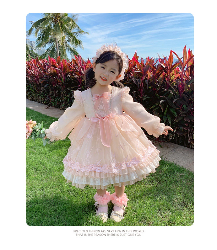 2022 Spring Lolita Children's Skirt Lolita Girl Dress Spring Girl Baby Princess Dress Christmas Clothes 2022 Spring Lolita Children's Skirt Lolita Girl Dress Spring Girl Baby Princess Dress Christmas Clothes