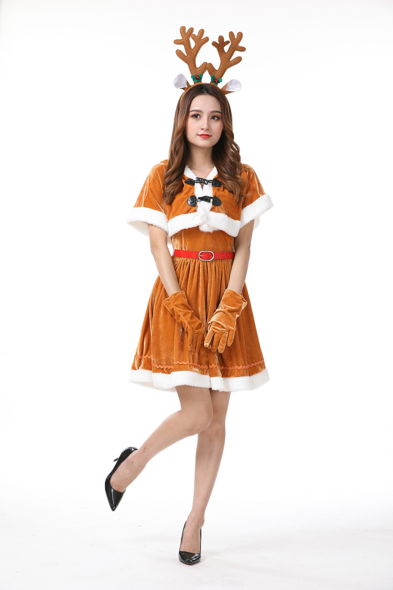 Christmas Costume Christmas Outfit Shawl Cape Party Bar Dsstage Female Christmas Outfit Dress $X243 Christmas Costume Christmas Outfit Shawl Cape Party Bar Dsstage Female Christmas Outfit Dress $X243