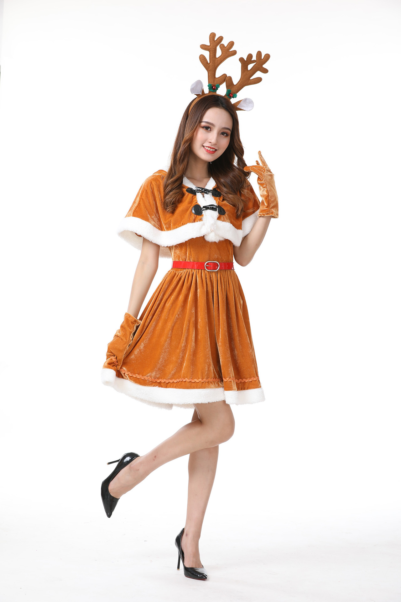 Christmas Costume Christmas Outfit Shawl Cape Party Bar Dsstage Female Christmas Outfit Dress $X243 Christmas Costume Christmas Outfit Shawl Cape Party Bar Dsstage Female Christmas Outfit Dress $X243