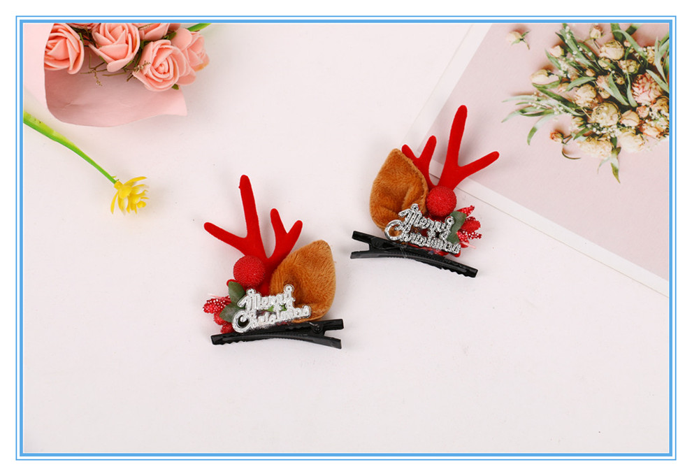 Christmas Antlers Dress up Headwear Cute Children Hair Accessories Trimmings Small Jewelry Little Dear Christmas Hairpin