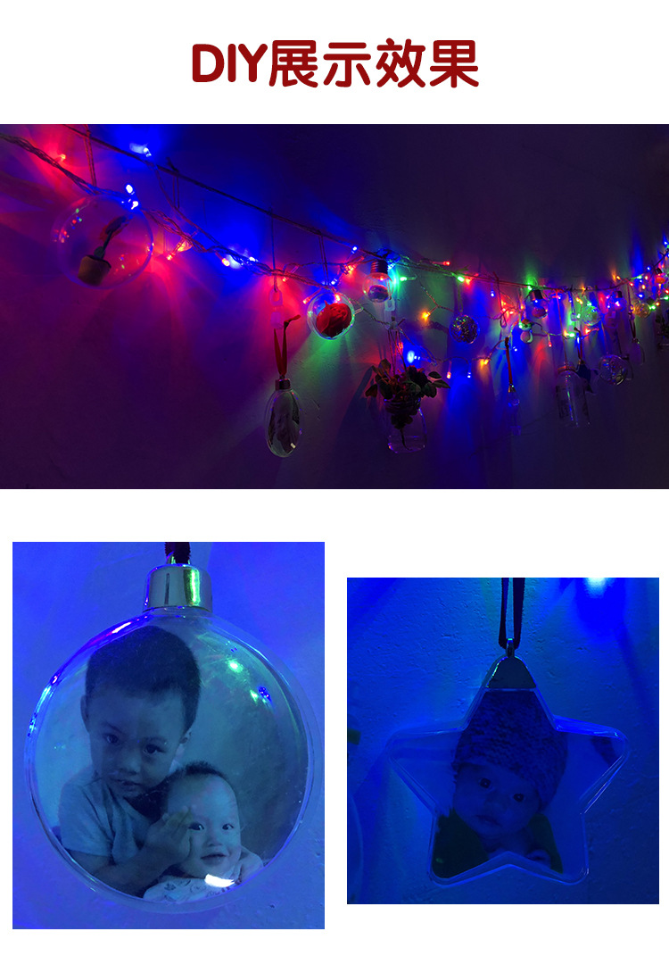 Photo Ball Valentine's Day Gift Customization DIY Party Props CrossBorder Foreign Trade Christmas Tree Dress up Photo Ball Valentine's Day Gift Customization DIY Party Props CrossBorder Foreign Trade Christmas Tree Dress up