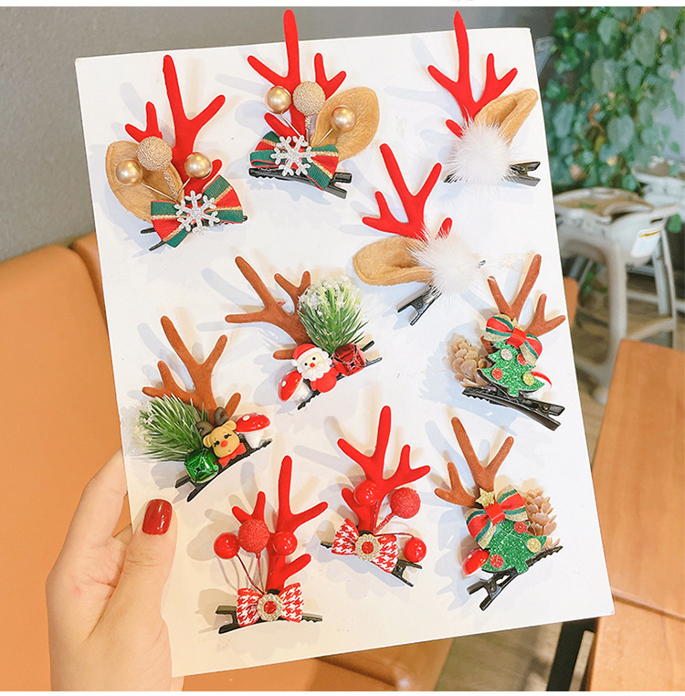 Christmas Ornaments Children Dress up Hairpin Elk Horn Headdress Barrettes Mori Girl Christmas Hat Hair Accessories Christmas Ornaments Children Dress up Hairpin Elk Horn Headdress Barrettes Mori Girl Christmas Hat Hair Accessories