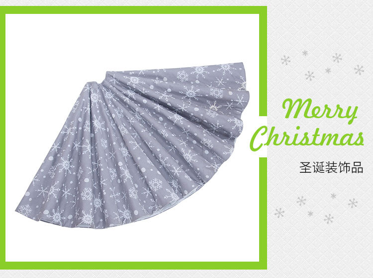 Decoration Gift 120cm White with Gray Background Snowflake Tree Skirt Christmas Tree Dress up Props Christmas Tree Apron Decoration Gift 120cm White with Gray Background Snowflake Tree Skirt Christmas Tree Dress up Props Christmas Tree Apron