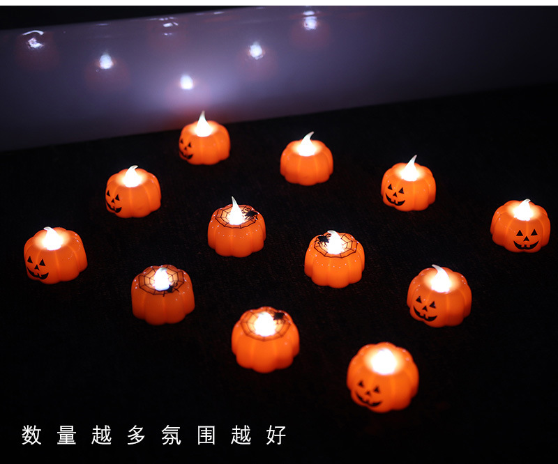 Halloween Pumpkin Lamp Ghost Festival Decoration Props LED Electronic Candle Light Party Supplies Glowing Night Lights Storm Lantern Halloween Pumpkin Lamp Ghost Festival Decoration Props LED Electronic Candle Light Party Supplies Glowing Night Lights Storm Lantern