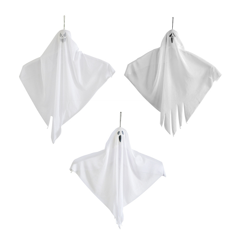 Halloween Haunted House Bar Party Decoration Supplies Props Ghost Pendant White Ghost Ghost