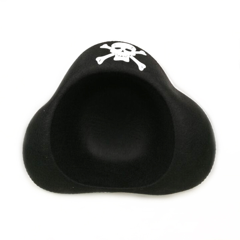 Halloween Hat Cosplay Prop Party Supplies Pirate Captain Hat Caribbean Skull Pirate Hat
