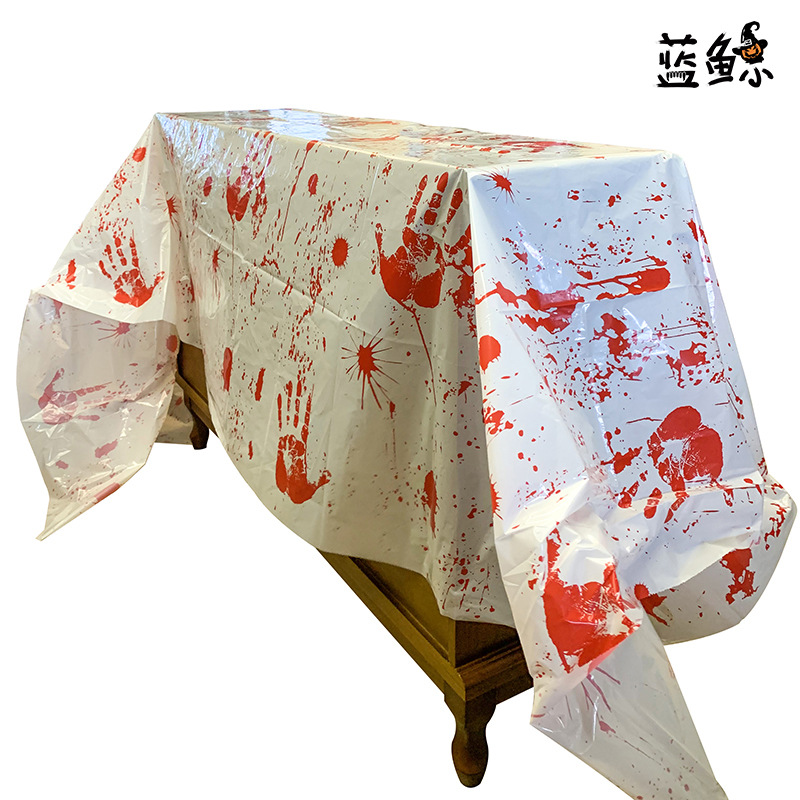 Halloween Halloween site atmosphere layout supplies blood utensils tablecloth Murals haunted house bar decoration