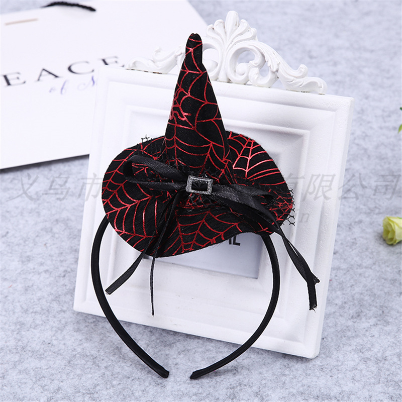 Halloween witch headband Pumpkin Witch hat decoration supplies Spider Web head clasp hot style hot sale promotion Halloween witch headband Pumpkin Witch hat decoration supplies Spider Web head clasp hot style hot sale promotion
